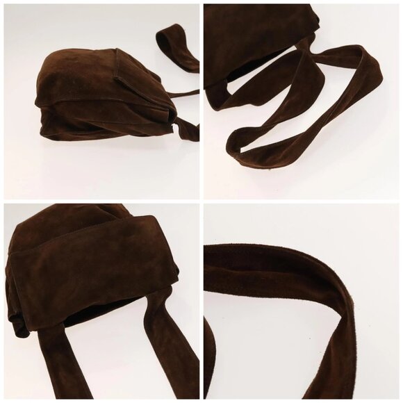 CHANEL Shoulder Bag Suede Brown CC Auth BA4603 - Picture 16 of 16